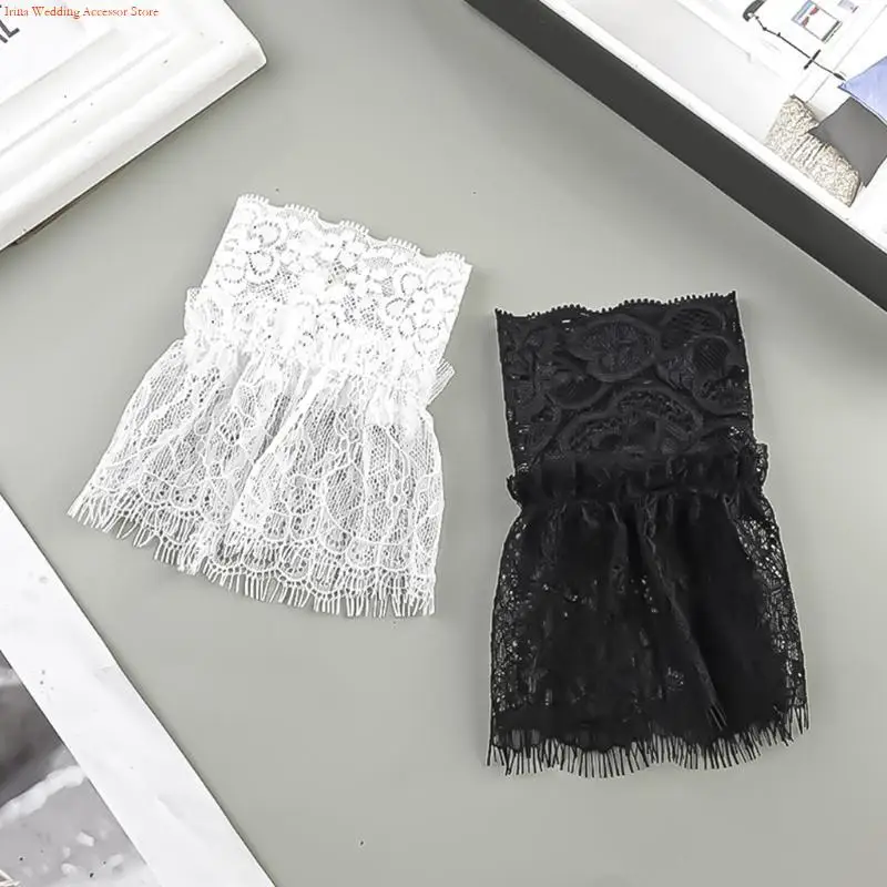 G92D Women Pleated Lace Hook Arm Sleeves Elegant False Arm Sleeves Elastic Wrist Cuff
G92D Women Pleated Lace Hook Arm Sleeves Elegant False Arm Sleeves Elastic Wrist Cuff