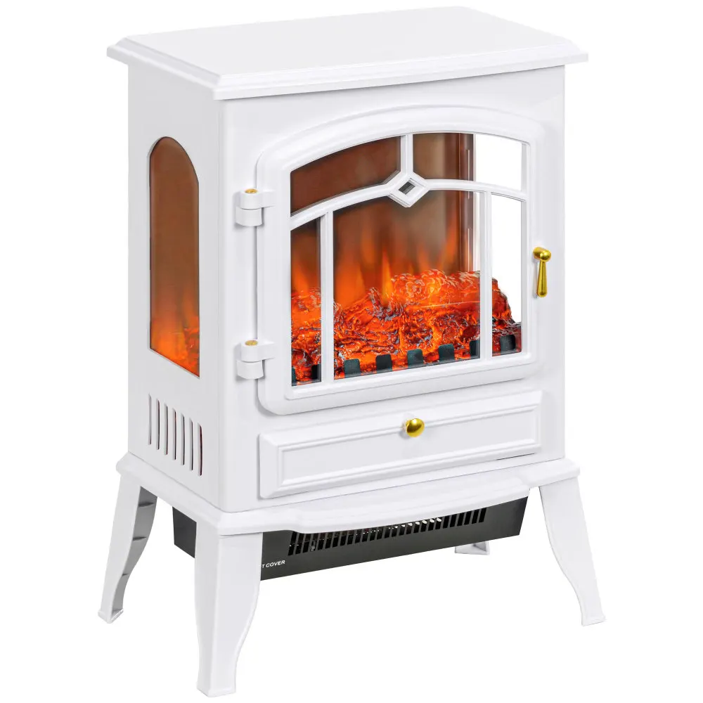 Electric Fireplace Stove, 22" Freestanding Fireplace Heater with 3-Sided Realistic Flame, Overheating Protection, Adjustable
Electric Fireplace Stove, 22" Freestanding Fireplace Heater with 3-Sided Realistic Flame, Overheating Protection, Adjustable