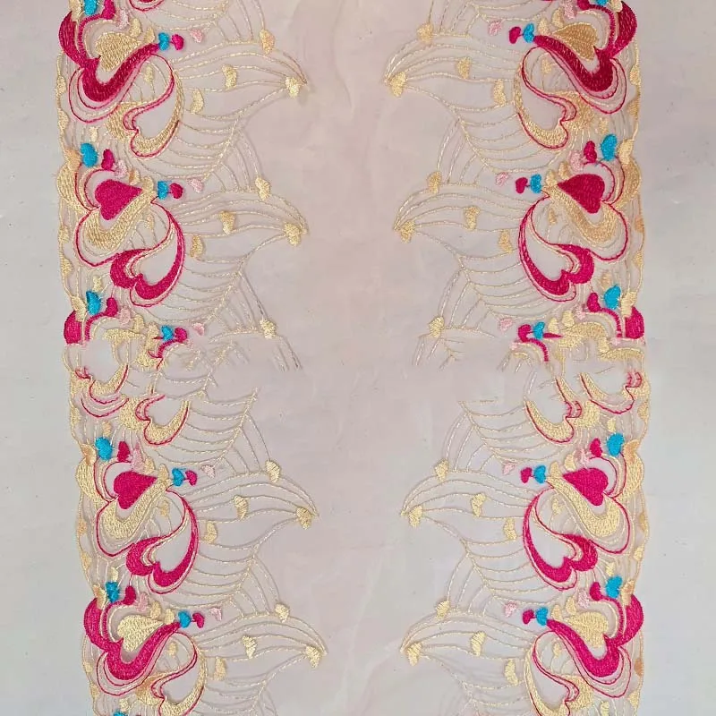 20Yds Bilateral Hearts Embroidered Lace Trim Skirt Hem For Dress Sewing Applique Costume Clothing Accessory Fabric
20Yds Bilateral Hearts Embroidered Lace Trim Skirt Hem For Dress Sewing Applique Costume Clothing Accessory Fabric