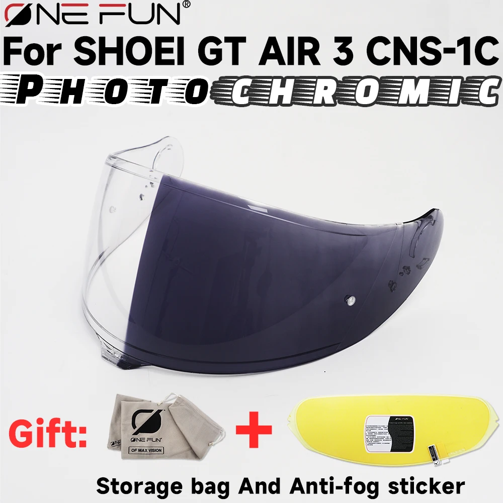 Photochromic Visor for SHOEI GT AIR 3 CNS-1C Helmet Visor Replacement,Windshield Lens,Uv-Protected
Photochromic Visor for SHOEI GT AIR 3 CNS-1C Helmet Visor Replacement,Windshield Lens,Uv-Protected