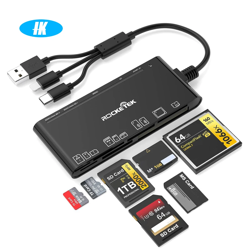CF/2*SD/2*TF/MS/XD multi-card simultaneous reading multi-function memory card reader
CF/2*SD/2*TF/MS/XD multi-card simultaneous reading multi-function memory card reader