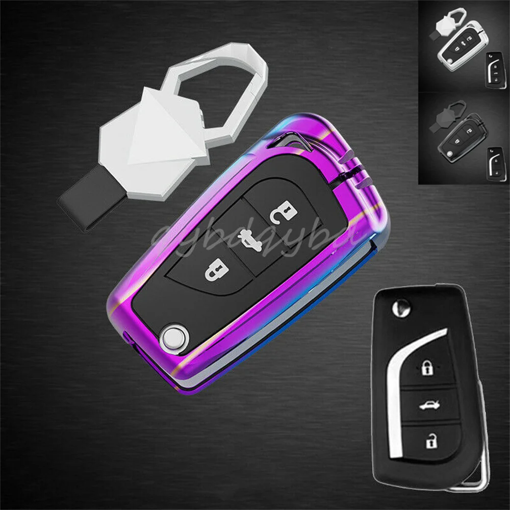 Zinc Alloy Flip Car Smart Key Cover Fob Case Shell Skin Bag Holder Protector For Toyota CHR RAV4 Corolla Accessories Styling
Zinc Alloy Flip Car Smart Key Cover Fob Case Shell Skin Bag Holder Protector For Toyota CHR RAV4 Corolla Accessories Styling
