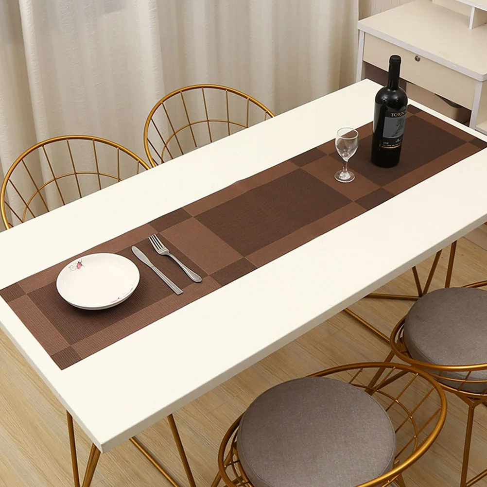 Household Simple PVC Placemat Non-Slip Insulation Table Mat European Style Plate Dishes Western Table Mat Diagonal Brown Color
Household Simple PVC Placemat Non-Slip Insulation Table Mat European Style Plate Dishes Western Table Mat Diagonal Brown Color