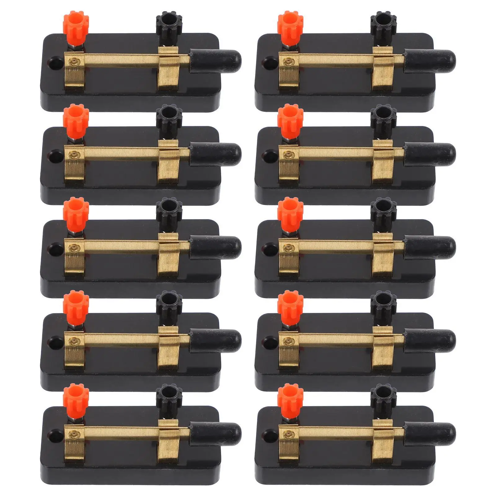 10 Pcs Single Pole Switch Experiment Tools Physics Lab Equipment Copper Circuit Blades Stable Operation Practical Gifts Students
10 Pcs Single Pole Switch Experiment Tools Physics Lab Equipment Copper Circuit Blades Stable Operation Practical Gifts Students