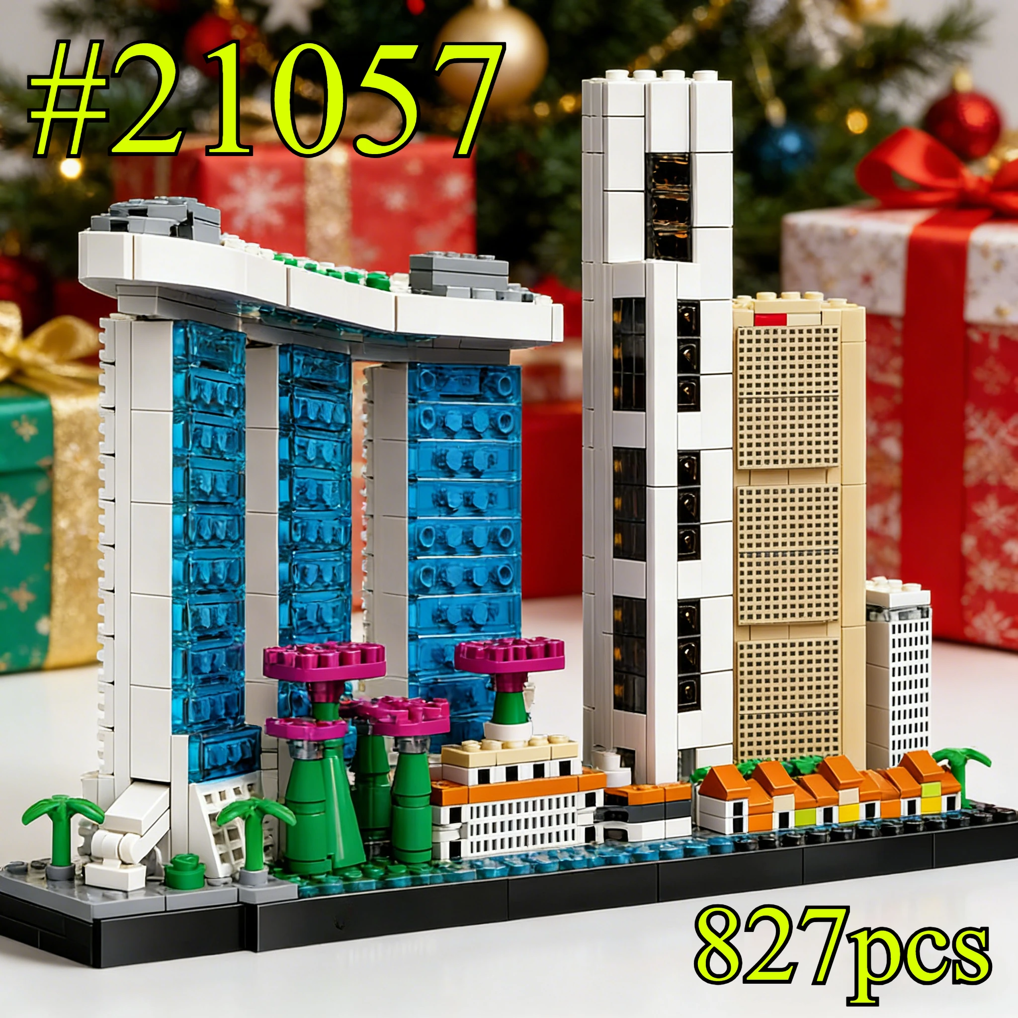 Historic Buildings in Singapore 21057 Building Blocks Sets Suitable for Christmas Gifts Compatible with Legoed Particles,827pcs.
Historic Buildings in Singapore 21057 Building Blocks Sets Suitable for Christmas Gifts Compatible with Legoed Particles,827pcs.