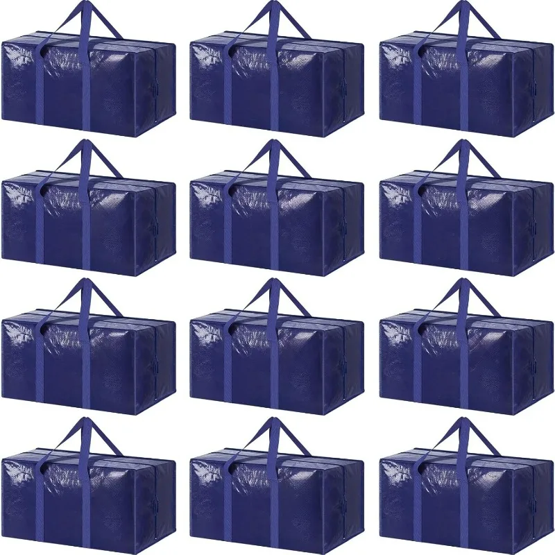 12 Pack Extra Heavy Duty Large Moving Bags with Strong Zipper & Comfortable Handles, Sturdy & Durable Clothes Storag
12 Pack Extra Heavy Duty Large Moving Bags with Strong Zipper & Comfortable Handles, Sturdy & Durable Clothes Storag