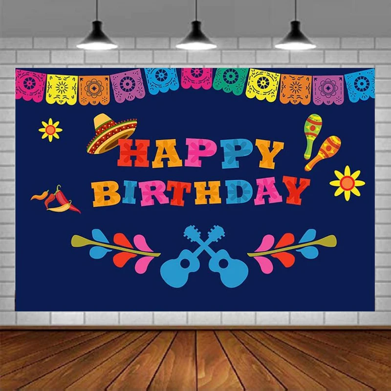 Photography Backdrop For Mexican Fiesta Theme Birthday Banner Photo Background Party Event Decoration Supplies
Photography Backdrop For Mexican Fiesta Theme Birthday Banner Photo Background Party Event Decoration Supplies