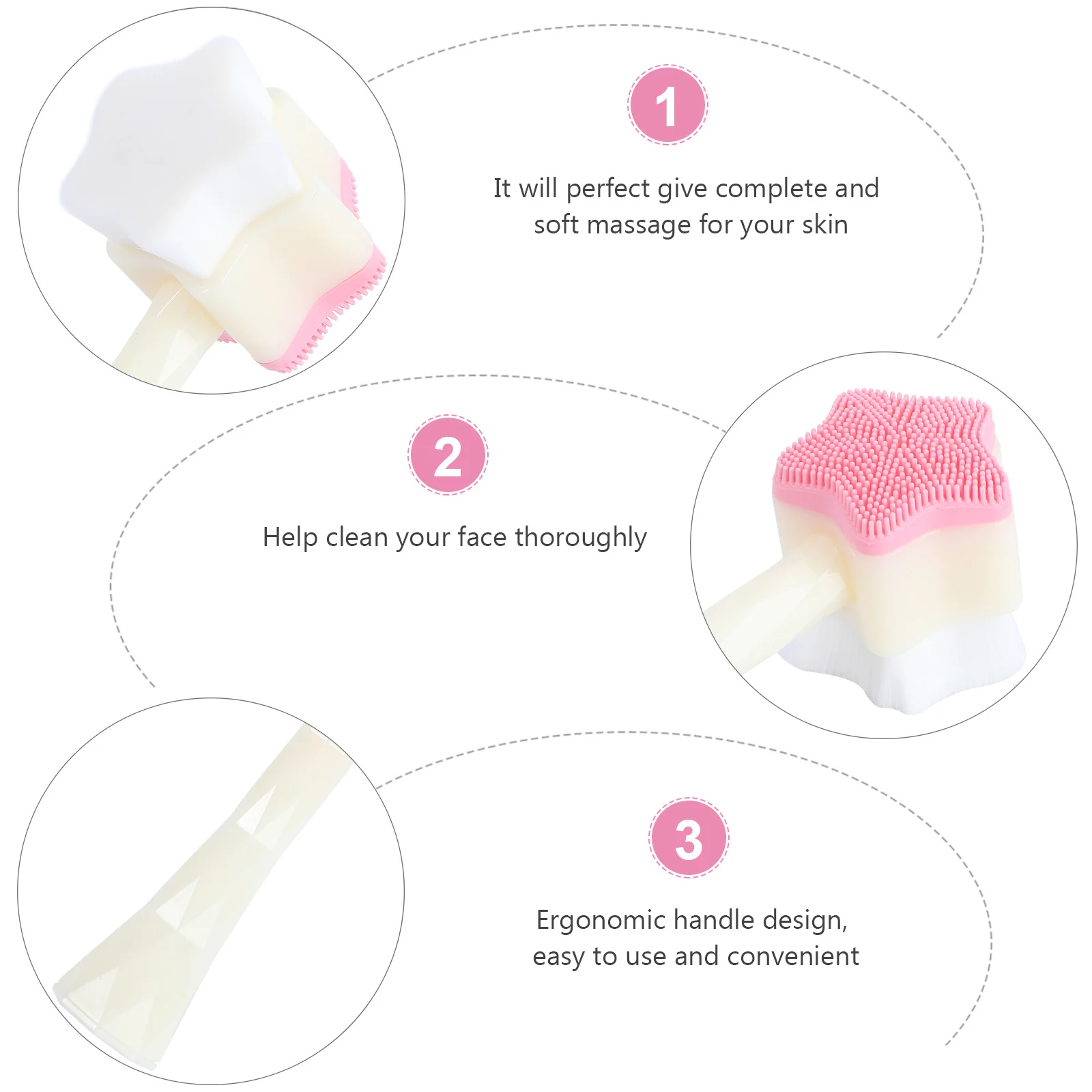 Silicone Facial Brush Soft Manual Cleansing Tool For Sensitive Skin Portable Face Massage Scrubber For Home Travel Facial
Silicone Facial Brush Soft Manual Cleansing Tool For Sensitive Skin Portable Face Massage Scrubber For Home Travel Facial