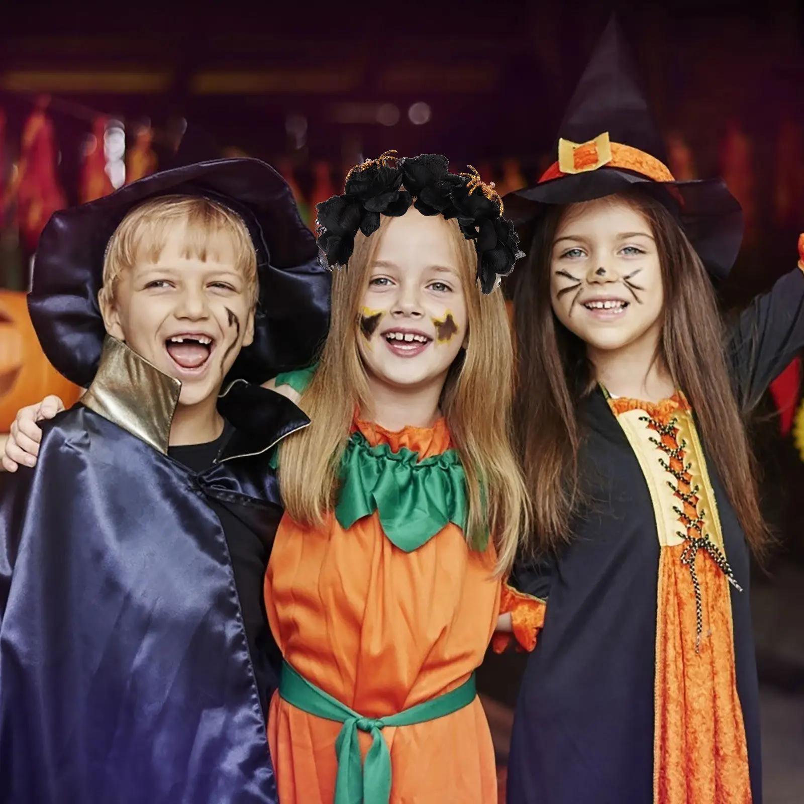 Повязка на голову с искусственными розами на Хэллоуин, легкий и удобный головной убор, реквизит для вечеринок, праздничный ободок для волос, для косплея и выступлений
Повязка на голову с искусственными розами на Хэллоуин, легкий и удобный головной убор, реквизит для вечеринок, праздничный ободок для волос, для косплея и выступлений