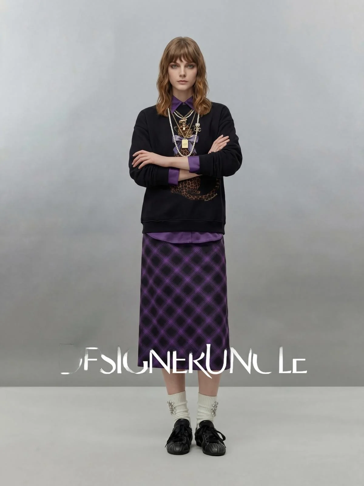 Faionable Bla Fce Sweatirt Women's Loose Fit Printed Casual Top U×LAB Autumn 2025 New Arrival Street Sle
Faionable Bla Fce Sweatirt Women's Loose Fit Printed Casual Top U×LAB Autumn 2025 New Arrival Street Sle