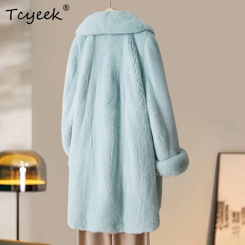 Tcyeek Real Whole Mink Fur Coat Women Winter Clothes Mid-length Womens Coats Natural Mink Warm Jacket Fashion Пальто Женское
Tcyeek Real Whole Mink Fur Coat Women Winter Clothes Mid-length Womens Coats Natural Mink Warm Jacket Fashion Пальто Женское