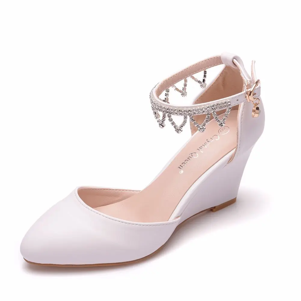 Crystal Queen Women Sandals Casual White Canvas Wedge Summer Ankle Strap Med Platform Pumps Shoes High Heels
Crystal Queen Women Sandals Casual White Canvas Wedge Summer Ankle Strap Med Platform Pumps Shoes High Heels