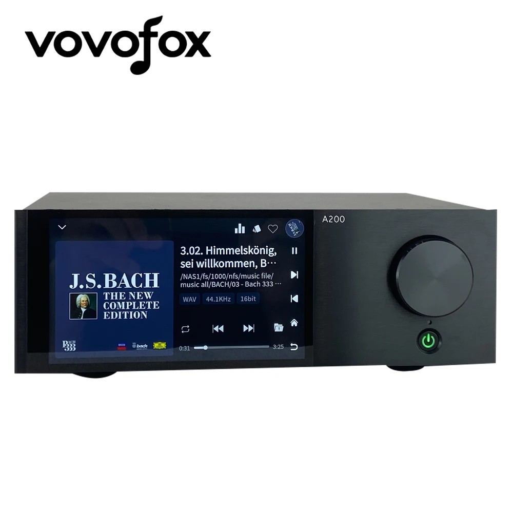 VOVOFOX Hi-Fi музыкальный плеер без потерь A200 FPGA декодирование Hi-Res аудио сетевой плеер Hi-Fi стримеры настольный цифровой аудиоплеер
VOVOFOX Hi-Fi музыкальный плеер без потерь A200 FPGA декодирование Hi-Res аудио сетевой плеер Hi-Fi стримеры настольный цифровой аудиоплеер