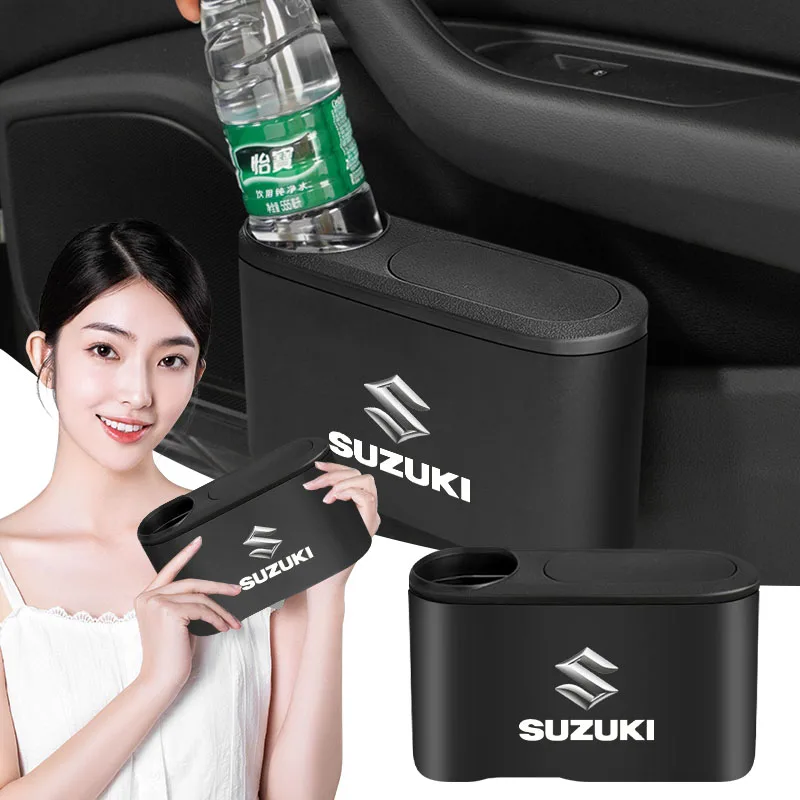New Portable Hanging Mini Car Trash Can Wastebasket Trash Can with Lid for Suzuki VITARA SX4 GW250 DZire IGNIS Alto Spacia Jimmy
New Portable Hanging Mini Car Trash Can Wastebasket Trash Can with Lid for Suzuki VITARA SX4 GW250 DZire IGNIS Alto Spacia Jimmy