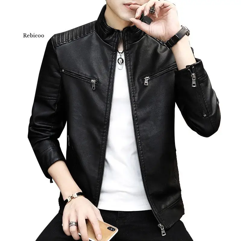 2022 men's motorcycle stand-up collar leather jacket youth autumn new slim PU leather jacket
2022 men's motorcycle stand-up collar leather jacket youth autumn new slim PU leather jacket