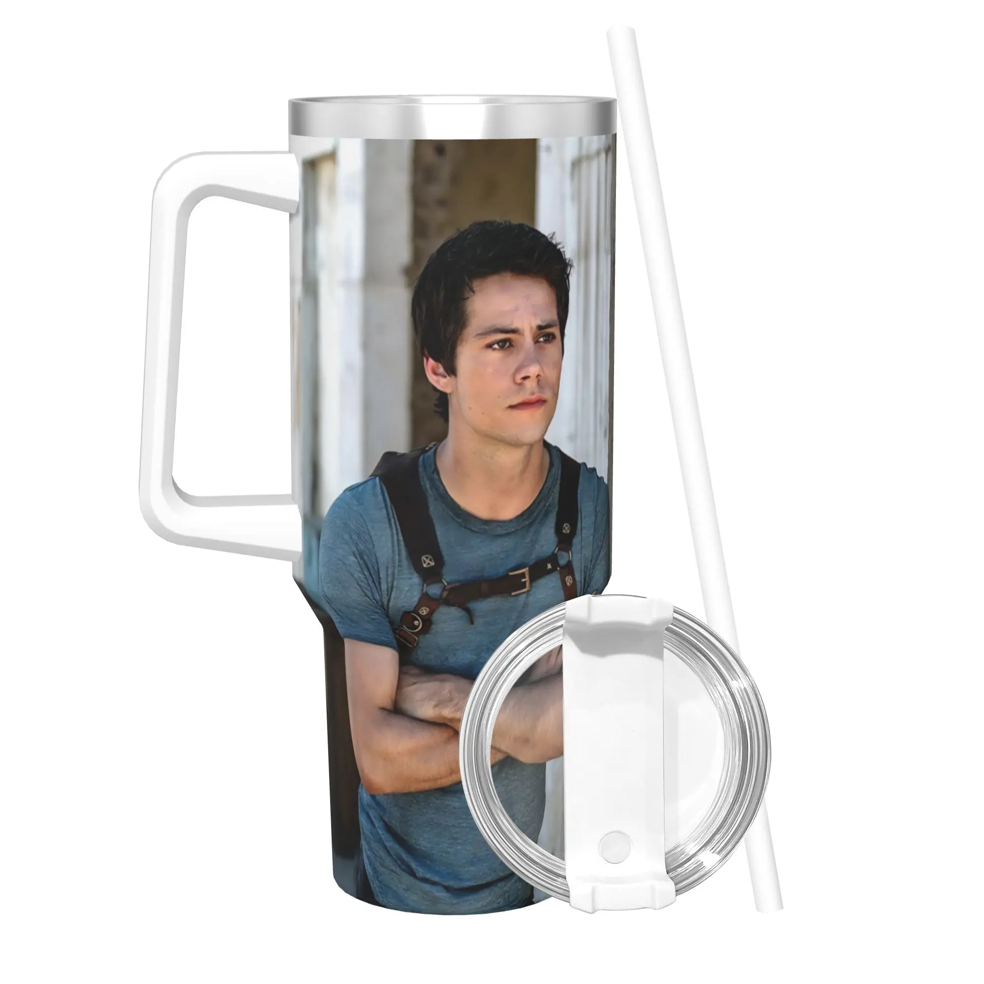 Dylan Obrien Actor Insulated Tumbler with Straws Lid Vacuum Thermal Mug Double Wall Car Bottle Cup 40oz
Dylan Obrien Actor Insulated Tumbler with Straws Lid Vacuum Thermal Mug Double Wall Car Bottle Cup 40oz