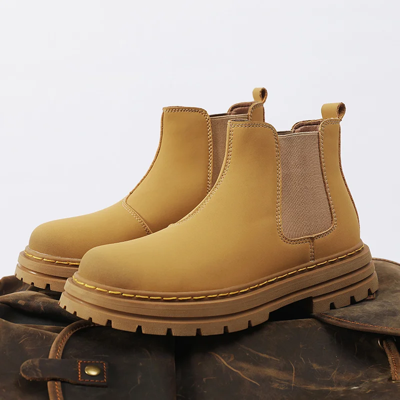 Yellow Ankle PU Leather Chelsea Boots Men Fashion British Style Slip On
Yellow Ankle PU Leather Chelsea Boots Men Fashion British Style Slip On