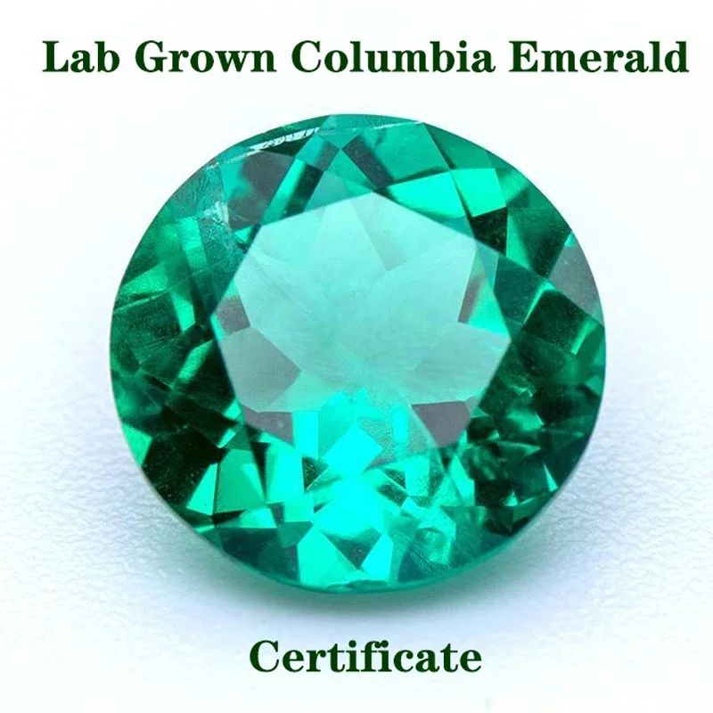 Lab Grown Emerald Round Shape Hand-cut Columbia Emeralds Synthetic Diamond VVS1 Gemstone Advanced Jewelry Rings Earrings Making
Lab Grown Emerald Round Shape Hand-cut Columbia Emeralds Synthetic Diamond VVS1 Gemstone Advanced Jewelry Rings Earrings Making