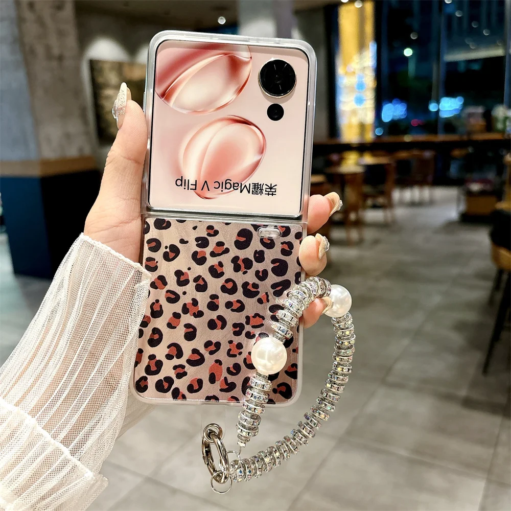 Fashion Leopard Pattern Phone Case For Honor Magic V Flip Bracelet PC Hard Shell Protective Back Cover
Fashion Leopard Pattern Phone Case For Honor Magic V Flip Bracelet PC Hard Shell Protective Back Cover
