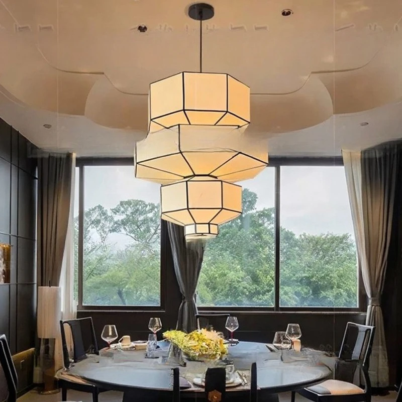 Restaurant Chandelier New Chinese Zen Retro Song Dynasty Aesthetics Palace Lamp Dining Box Hunan Restaurant Hotel
Restaurant Chandelier New Chinese Zen Retro Song Dynasty Aesthetics Palace Lamp Dining Box Hunan Restaurant Hotel