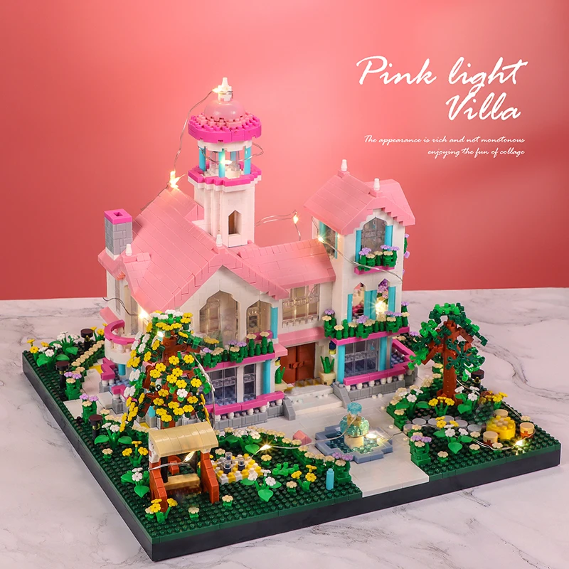 4080PCS Dream Garden Villa Building Blocks City Street View With LED Light Micro Architecture Model Bricks Toys Diy Kids Gift
4080PCS Dream Garden Villa Building Blocks City Street View With LED Light Micro Architecture Model Bricks Toys Diy Kids Gift