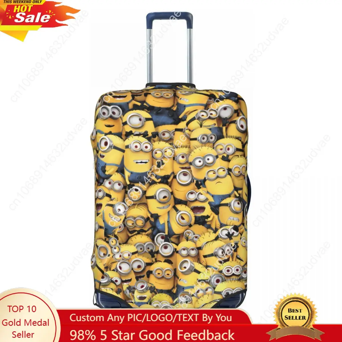 Custom Small Yellow Man Suitcase Cover Washable Luggage Covers Protector For 18-32 Inch
Custom Small Yellow Man Suitcase Cover Washable Luggage Covers Protector For 18-32 Inch