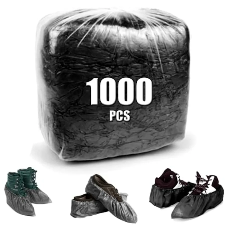 Одноразовые черные бахилы для внутреннего использования, 1000 шт., 500 пар водонепроницаемых и перерабатываемых пинетков премиум-класса с дизайном слипоны
Одноразовые черные бахилы для внутреннего использования, 1000 шт., 500 пар водонепроницаемых и перерабатываемых пинетков премиум-класса с дизайном слипоны