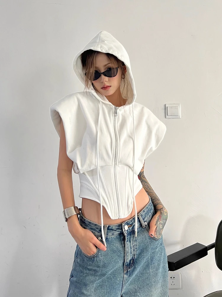 Женский летний дизайн Sense Small Group Of High Street, без рукавов, с капюшоном, с короткими рукавами, T Y2K, с короткой талией, тонкий топ Tor
Женский летний дизайн Sense Small Group Of High Street, без рукавов, с капюшоном, с короткими рукавами, T Y2K, с короткой талией, тонкий топ Tor