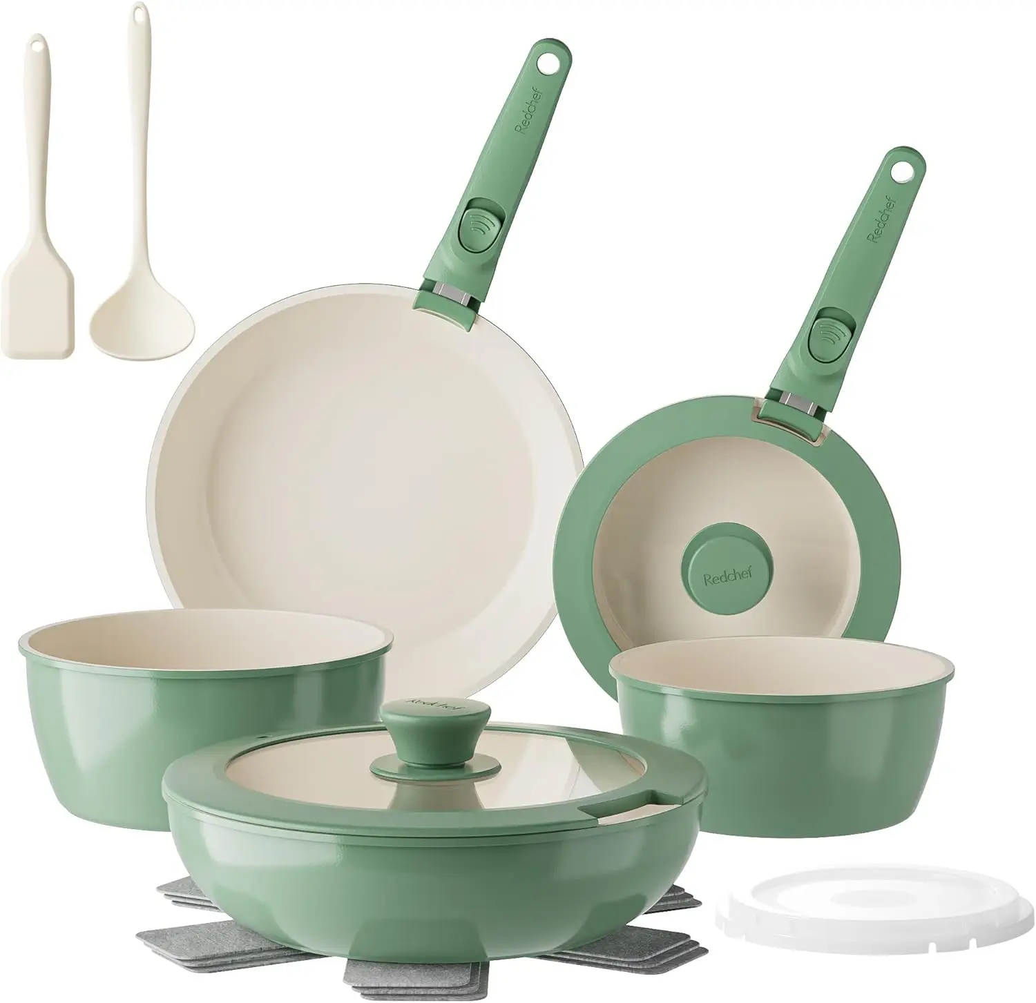 Ceramic Nonstick Pans and Pots Set, Ceramic Cookware Set with Detachable Handles16Pcs, Induction Dishwasher Oven Safe Kitchen
Ceramic Nonstick Pans and Pots Set, Ceramic Cookware Set with Detachable Handles16Pcs, Induction Dishwasher Oven Safe Kitchen