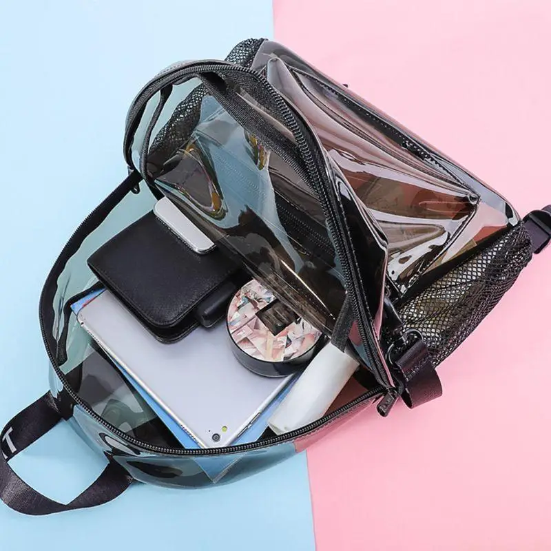 X90D New Transparent PVC Backpack School Travel Daypack for Teenager Girls
X90D New Transparent PVC Backpack School Travel Daypack for Teenager Girls