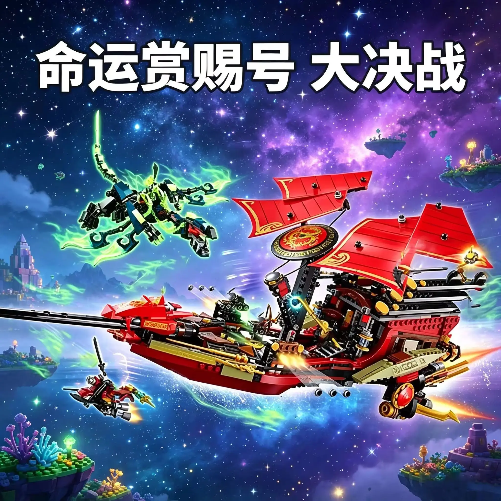The new Ninja Series Destiny Rewards Ultimate Dragon Boat Doomsday Boy Phantom Building Blocks 70738 Children's Toy Gift
The new Ninja Series Destiny Rewards Ultimate Dragon Boat Doomsday Boy Phantom Building Blocks 70738 Children's Toy Gift