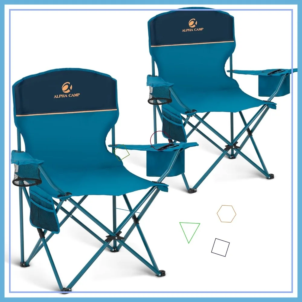 Portable Folding Camping Chair for Adults, Heavy Duty Outdoor Lawn Chair Supports 350 lbs, Blue
Portable Folding Camping Chair for Adults, Heavy Duty Outdoor Lawn Chair Supports 350 lbs, Blue