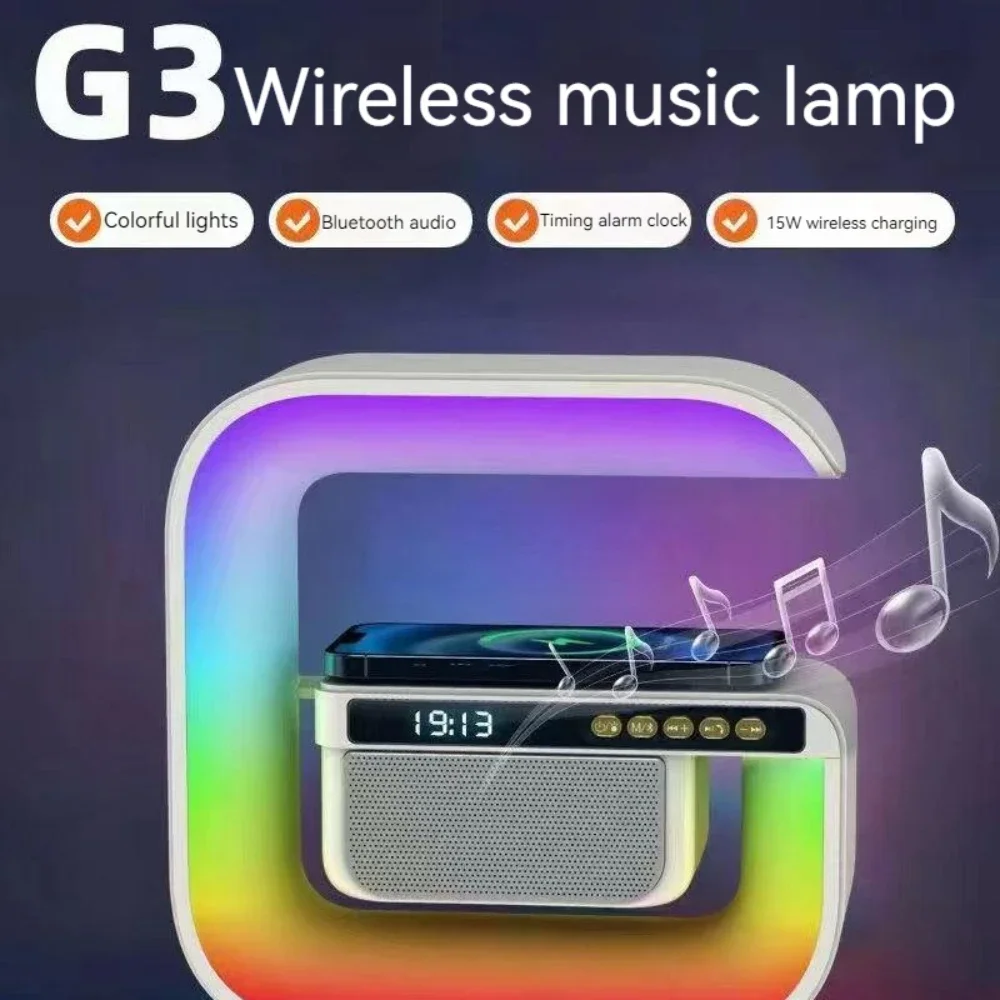 Multifunctional Bluetooth Speaker Alarm Clock Wireless Mobile Phone 15W Colorful Wireless Charging Subwoofer RGB 2025 Home New
Multifunctional Bluetooth Speaker Alarm Clock Wireless Mobile Phone 15W Colorful Wireless Charging Subwoofer RGB 2025 Home New