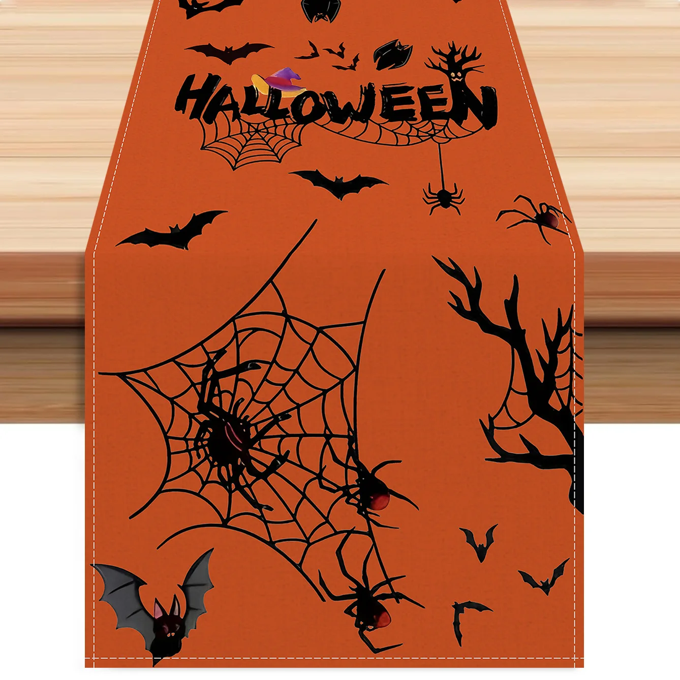 1pc Orenge Halloween Table Runner with Bat Spider Web Pattern Dustproof Durable Tablecloth for Halloween Dining Room Decoration
1pc Orenge Halloween Table Runner with Bat Spider Web Pattern Dustproof Durable Tablecloth for Halloween Dining Room Decoration