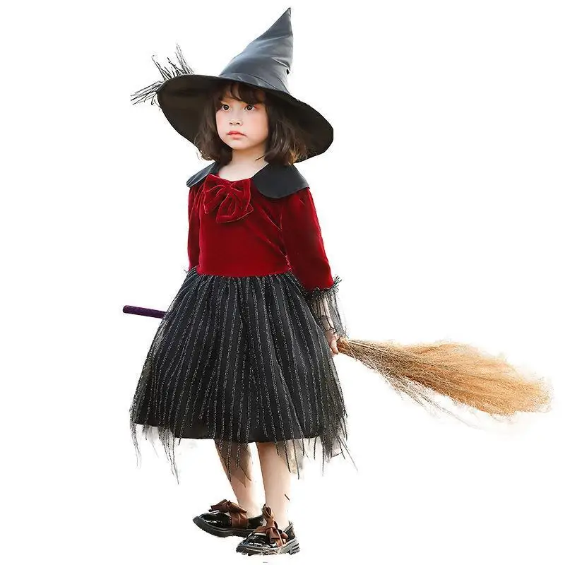 Princ Sle loween Costume Children's Puffy Skirt Witch Cosplay Outfit Bla Wine Red Me Material Kids' Apparel
Princ Sle loween Costume Children's Puffy Skirt Witch Cosplay Outfit Bla Wine Red Me Material Kids' Apparel