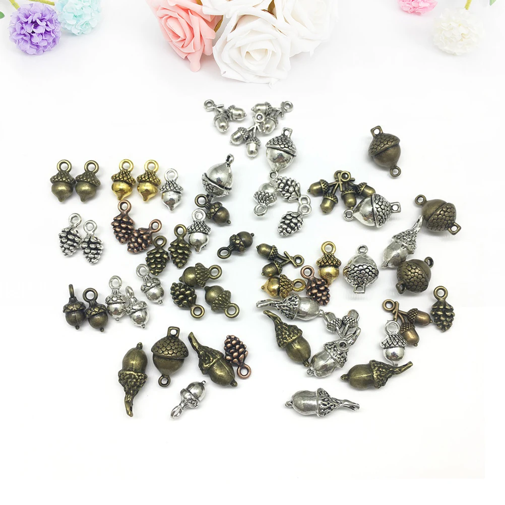 100pcs Acorn Pendant Alloy Charm DIY Charms Pine Cones Jewelry Making Pendants Stylish Accessories Creative Design
100pcs Acorn Pendant Alloy Charm DIY Charms Pine Cones Jewelry Making Pendants Stylish Accessories Creative Design