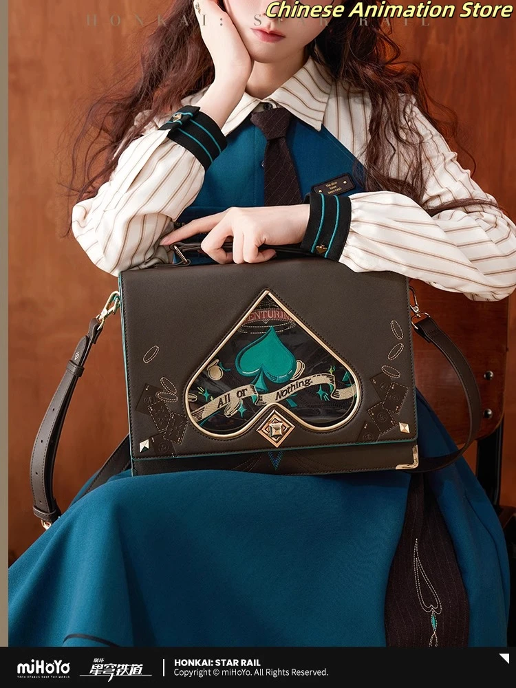 Genuine Aventurine themed impression series multi-purpose bag Mihoyo Aventurine Cosplay Anime shoulder bag Backpack Gifts
Genuine Aventurine themed impression series multi-purpose bag Mihoyo Aventurine Cosplay Anime shoulder bag Backpack Gifts