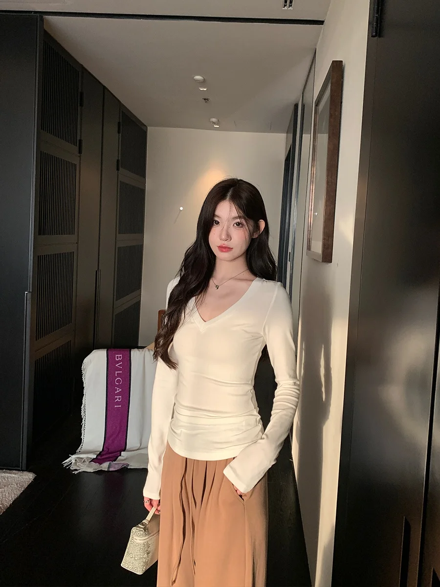 x Stevens American Sle Long Sve Base irt V Ne Women's Thermal Wear Elastic T-irt Inner Wear Spring Autumn
x Stevens American Sle Long Sve Base irt V Ne Women's Thermal Wear Elastic T-irt Inner Wear Spring Autumn