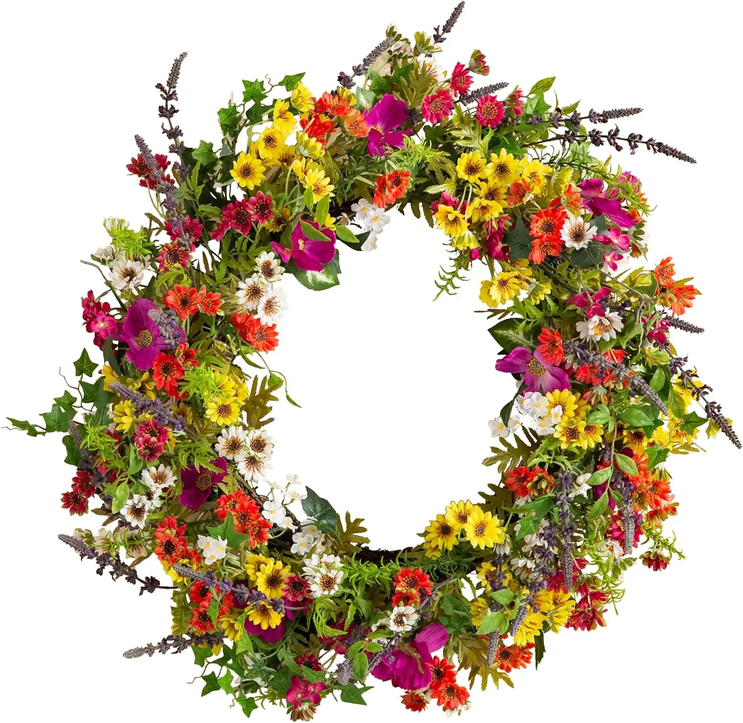 Outdoor Meadow Spring & Summer Wreath - 28" Premium UV-Protected Floral Door Wreath for Front Door, Patio, Garden & Year-Round O
Outdoor Meadow Spring & Summer Wreath - 28" Premium UV-Protected Floral Door Wreath for Front Door, Patio, Garden & Year-Round O