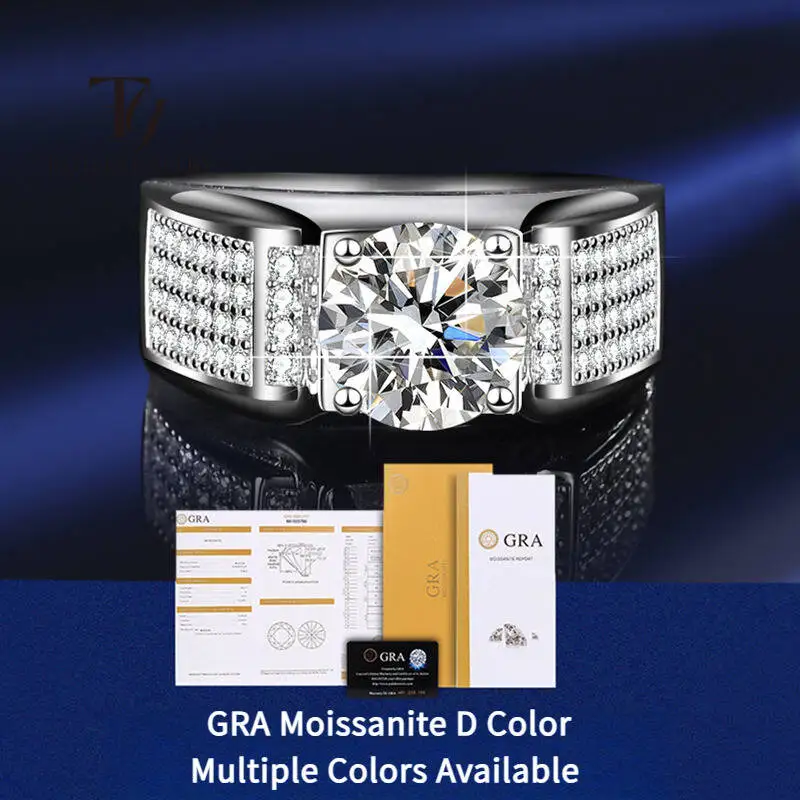 Реальное кольцо 1.0 бриллиант для мужчин, чистое однотонное кольцо из белого золота 18 карат, обручальное кольцо с бриллиантами D-образного цвета, ювелирные изделия в подарок 
Реальное кольцо 1.0 бриллиант для мужчин, чистое однотонное кольцо из белого золота 18 карат, обручальное кольцо с бриллиантами D-образного цвета, ювелирные изделия в подарок