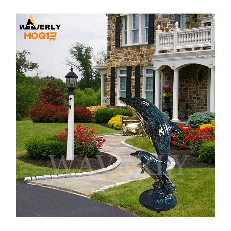 Modern Art Outdoor Decorative Copper Animal Sculpture Custom Design Triple Dolphin Mailbox Bronze
Modern Art Outdoor Decorative Copper Animal Sculpture Custom Design Triple Dolphin Mailbox Bronze