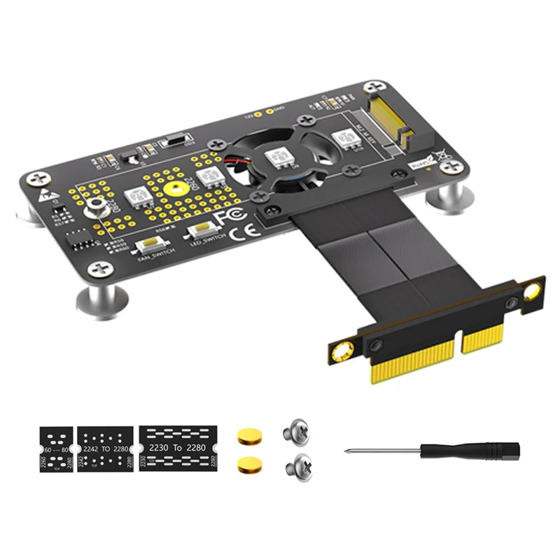 Практичная подставка M.2 M-Key NVME SSD-удлинительный кабель Pcie X4 с охлаждающим вентилятором RGB LED Магнитная подставка для твердотельного накопителя 2230-2280 NVME
Практичная подставка M.2 M-Key NVME SSD-удлинительный кабель Pcie X4 с охлаждающим вентилятором RGB LED Магнитная подставка для твердотельного накопителя 2230-2280 NVME