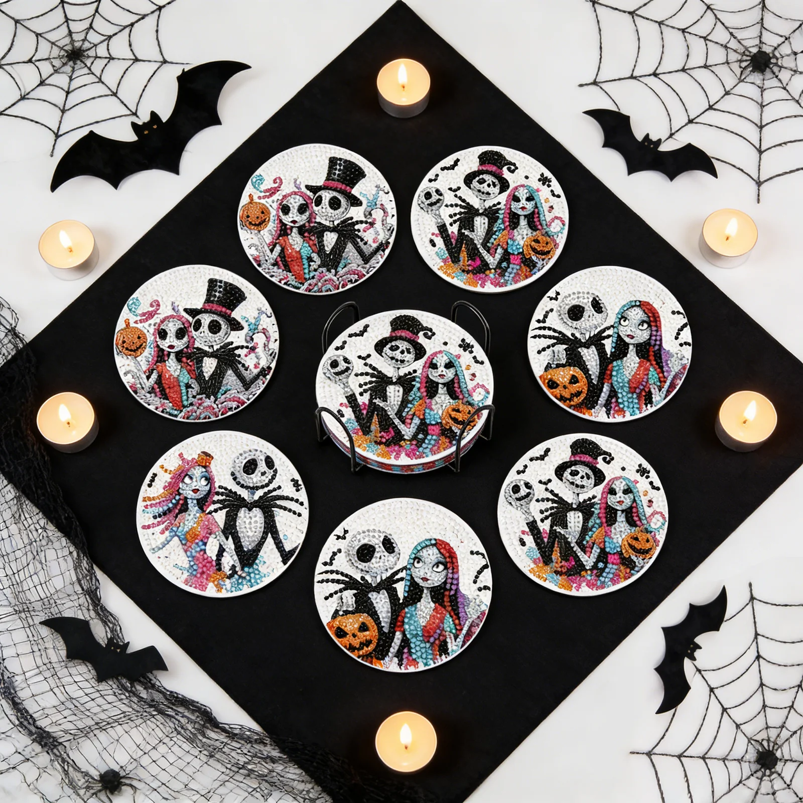 Lotso Cars Cartoon Rhinestone Studded Coaster DIY Coasters with Holder Slip Resistant Souvenirs Hot Selling
Lotso Cars Cartoon Rhinestone Studded Coaster DIY Coasters with Holder Slip Resistant Souvenirs Hot Selling