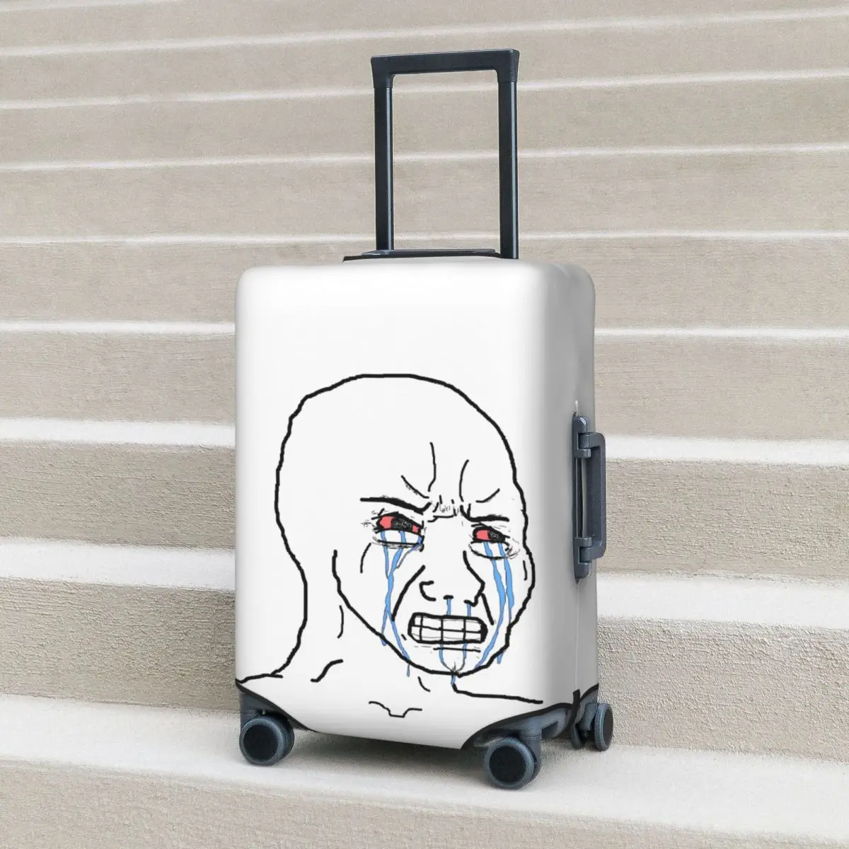 Wojak Funny Meme Suitcase Cover Cruise Trip Protection Vacation Useful Luggage Accesories
Wojak Funny Meme Suitcase Cover Cruise Trip Protection Vacation Useful Luggage Accesories