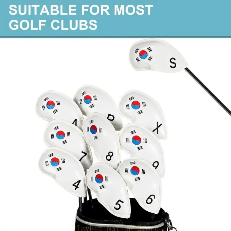 242F 10Pcs Waterproofs Golfs Iron Head Cover PU Leather Golfs Headcover Protective Cover Rod Head Cases Golfs Accessories
242F 10Pcs Waterproofs Golfs Iron Head Cover PU Leather Golfs Headcover Protective Cover Rod Head Cases Golfs Accessories