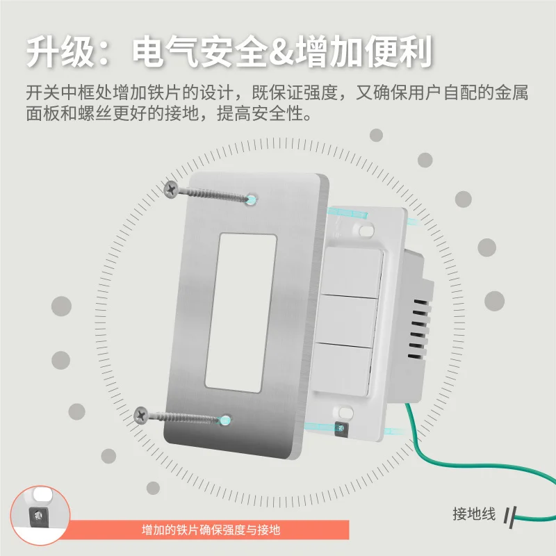 Tuya Home Wall WiFi Single Zero Fire Universal App Remote Control US Standard Smart Switch
Tuya Home Wall WiFi Single Zero Fire Universal App Remote Control US Standard Smart Switch