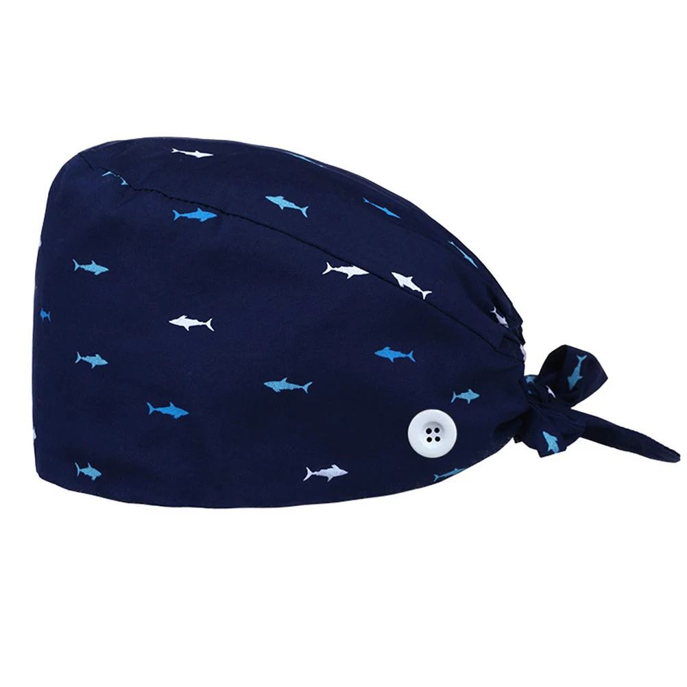 Cartoon Printed Surgical Cap Anti-Sweat Breathable Hat for Men Women Pharmacists Dentist Professionals Working Hairdresser Shark
Cartoon Printed Surgical Cap Anti-Sweat Breathable Hat for Men Women Pharmacists Dentist Professionals Working Hairdresser Shark