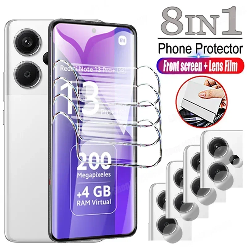 Гидрогелевая пленка 8 в 1 для Xiaomi Redmi Note 12, 13, 11, 10, 9, 8 Pro Plus, защита экрана камеры для Redmi Note 12S, 11S, 10S, 9T, 8T, пленка
Гидрогелевая пленка 8 в 1 для Xiaomi Redmi Note 12, 13, 11, 10, 9, 8 Pro Plus, защита экрана камеры для Redmi Note 12S, 11S, 10S, 9T, 8T, пленка