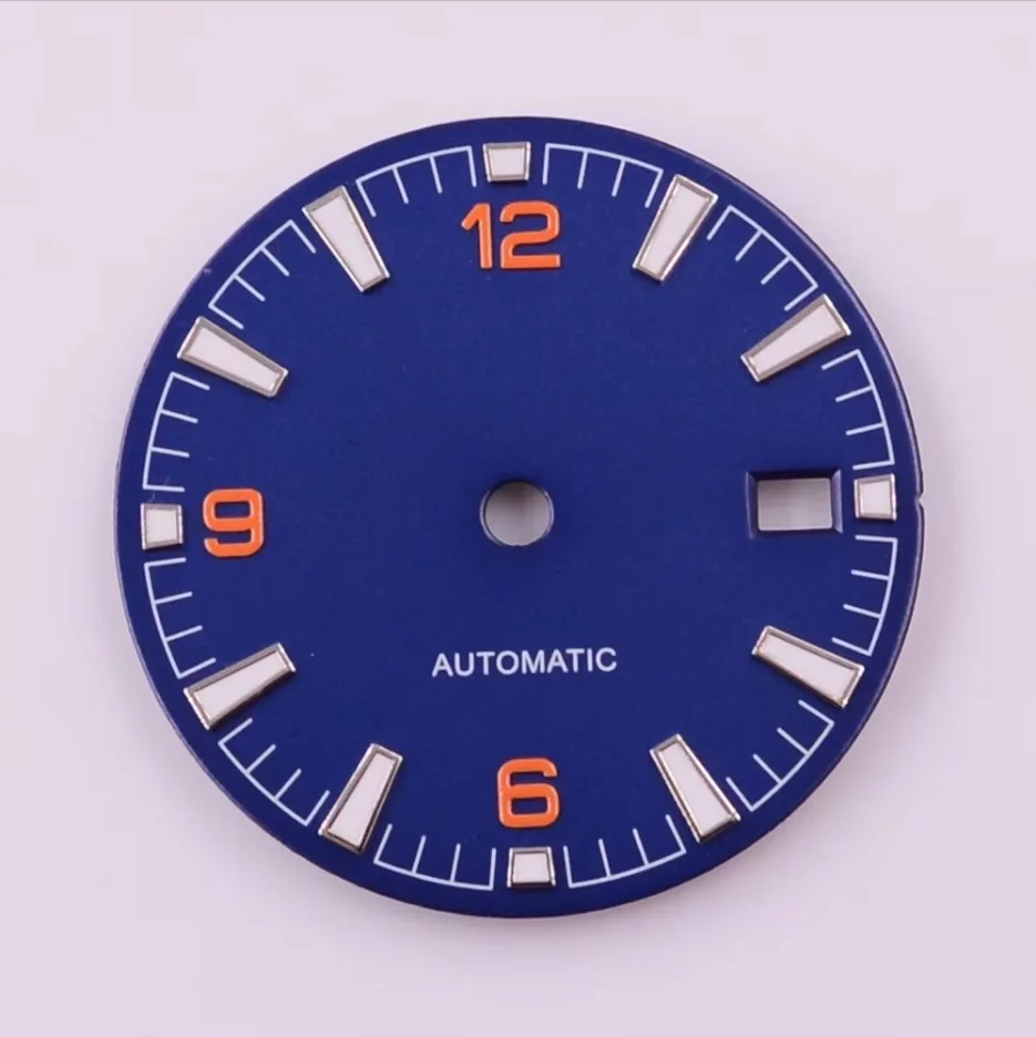 Циферблат часов 31 мм с арабскими цифрами 3, 6, 9, подходит для автоматического механизма NH35/36, аксессуары для часов, возможно нанесение логотипа на заказ.
Циферблат часов 31 мм с арабскими цифрами 3, 6, 9, подходит для автоматического механизма NH35/36, аксессуары для часов, возможно нанесение логотипа на заказ.