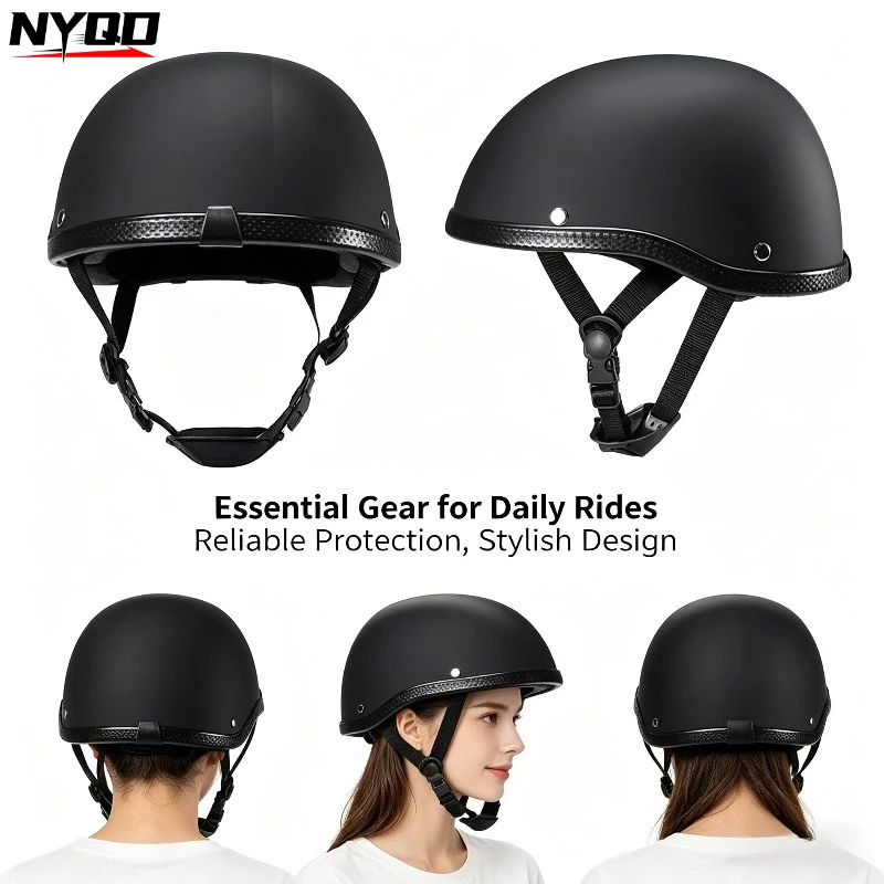 Retro half helmet, summer breathable, all-seasons applicable, bicycle and motorcycle helmet, unisex lightweight style
Retro half helmet, summer breathable, all-seasons applicable, bicycle and motorcycle helmet, unisex lightweight style